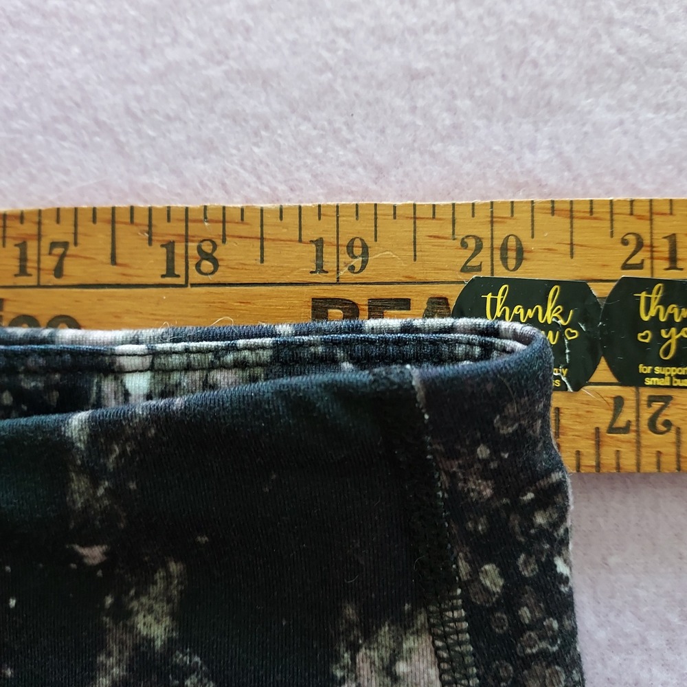 Old Navy Active PowerPress High-Rise Leggings 3X Purple Black Marble Go-Dry Crop - Picture 3 of 5